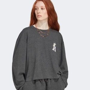 Adidas x Moomin Collection Long Sleeve Top in Grey